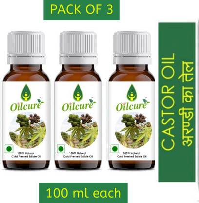 oilcure Pure Cold Pressed Castor Oil (Edible)