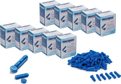 NISCOMED Ultra fine Round blood Lancet Glucometer pack of 10 Glucometer Lancets