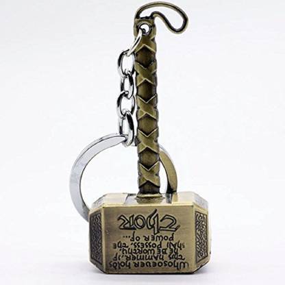 Multiland Sales ® THOR Hammer Metallic Titanium Keychain Key Chain