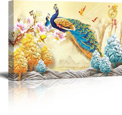 FATHER AND SONS Beautiful paintings with frame 23 x 15 Inch Ink 15 inch x 23 inch Painting