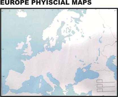 EUROPE PHYSICAL Practice Maps Paper Print