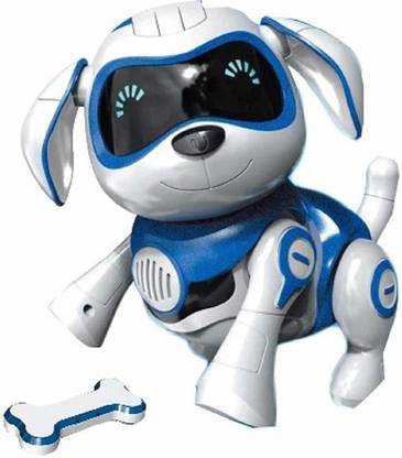 Lattice Wireless Walking Talking Robot Puppy with Magnetic Bone (Blue)