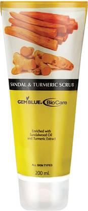 GEMBLUE BIOCARE Sandal & Turmuric Scrub, 200ml Scrub