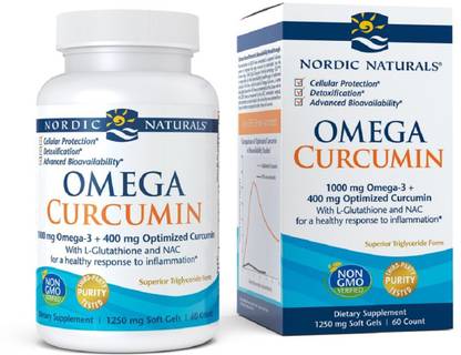 Nordic Naturals Omega Curcumin, 1250 mg, 60 Soft Gels