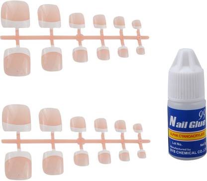 Charmy False Toe Nails Natural