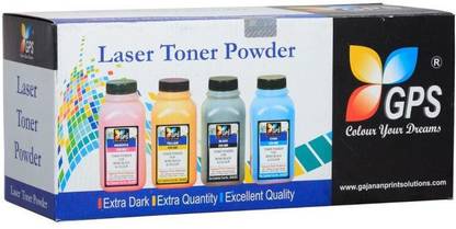 GPS Colour Your Dreams Compatible Toner powder for HP 126A Color CP1020, CP1025NW Toner E310A, CE311A, CE312A, CE313A Cartridges Combo for HP Laserjet ProCP 1025 Black + Tri Color Combo Pack Ink Toner Powder