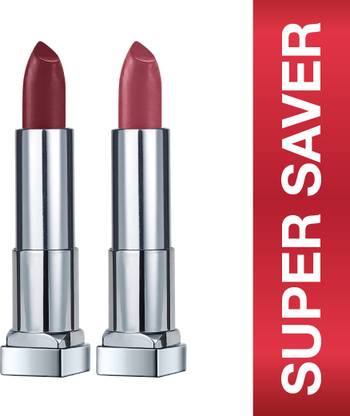 MAYBELLINE NEW YORK Color Sensational Creamy Matte Lipstick (Pack of 2)