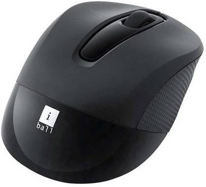 iball Freego G100 Wireless Optical Mouse with 2.4GHz wireless ,black Wireless Ambidextrous Optical  Gaming Mouse