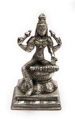 Bhunes Brass Laxmi Idol Brass | Lakshmi Statue | Murti | Goddess Maha Laxmi | Laxmi | Lakshmi Murti |Lakshmi Goddess Statue Decorative Showpiece  -  13 cm