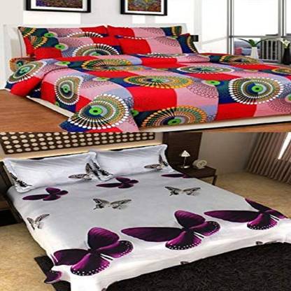 pitit custon 150 TC Polycotton Double Animal Flat Bedsheet