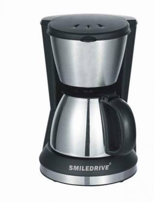 Smiledrive Drip Coffee Maker with Single Layer Stainless Steel Jar 3 Cups Coffee Maker