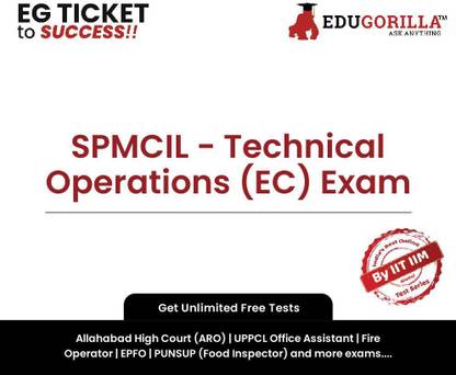 EduGorilla SPMCIL - Technical Operations (EC) Exam