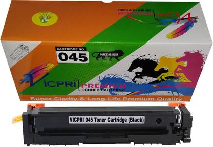 VICPRI 045 Black Toner Cartridge for imageCLASS LBP610C, LBP611C, LBP611Cn, LBP612C, LBP612Cdw, LBP613Cdw, MF630C, MF631Cn, MF632Cdw, MF633Cdw, MF634Cdw, MF635Cx (Set of 1 PCs) Black Ink Toner