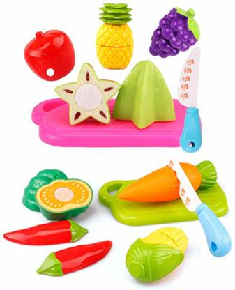 Tickles Vegetable and Fruits Cut and Join Fun Game 3 Years Plus