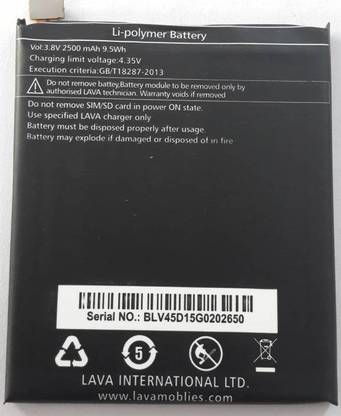 TECHFULL Mobile Battery For  LAVA PIXEL V2
