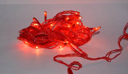 ONRR Collections 200 LEDs 2.79 m Red Steady String Rice Lights