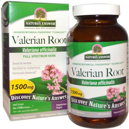 Nature's Answer Valerian Root, Full Spectrum Herb, 1500 mg