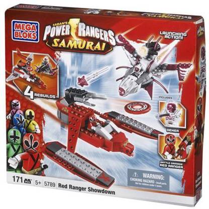 Mega Bloks Power Rangers Samurai Red Ranger Showdown