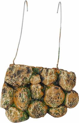 Jainsons Pet Products Reptile Turtle Topper Basking Hanging Platform/Turtle Ladder River Rock Unplanted Substrate