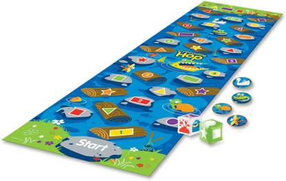 LEARNING RESOURCES Crocodile Hop Floor Game 1 Each Party & Fun Board Game