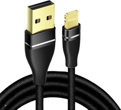 BlackBeats Lightning Cable 4.8 A 1 m Zinc Alloy Plated Apple iPhone Lightening Fast Charging Data Cable
