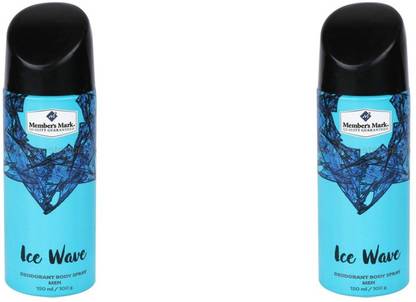 MEMBER'S MARK Ice Wave Deodrant Body Spray Epic (Pack of 2) 150Ml Body Spray  -  For Men & Women