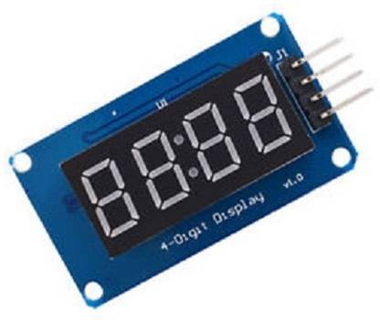 EMERGING TECHNOLOGIES 4 Bits Digital Tube LED Display Module With Clock Display TM1637 for Arduino Timer Counter and Clock Electronic Hobby Kit