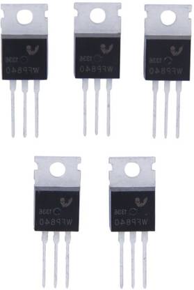 EMERGING TECHNOLOGIES 5pcs N-Channel Power MOSFET IRF840 8A 500V Package TO-220 Electronic Components Electronic Hobby Kit
