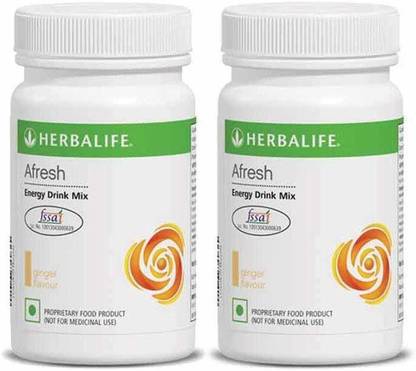 HERBALIFE Afresh Energy Drink Ginger Flavor pack of 2 Energy Drink