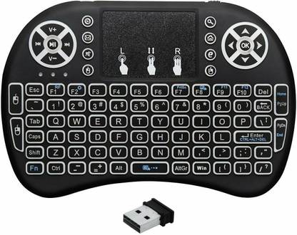 TechBox Mini Wireless 2.4G Keyboard Mouse Wireless, Bluetooth Handheld Multi-device Keyboard Compatible with Desktop, Laptop, Mac