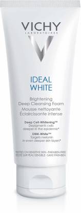 Vichy Ideal White Brightening Deep Cleansing Foam, 100ml (Pack of 2) Face Wash