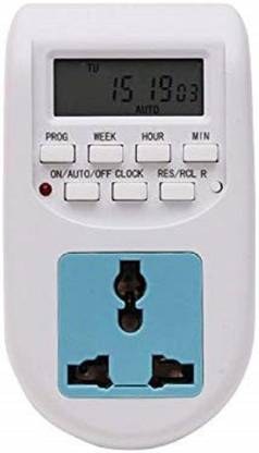 Techtest Digital Timing Socket Al-06 Plug in Timer ,Time Clock Timer Socket Indoor Plug-In Electronic Timer Switch