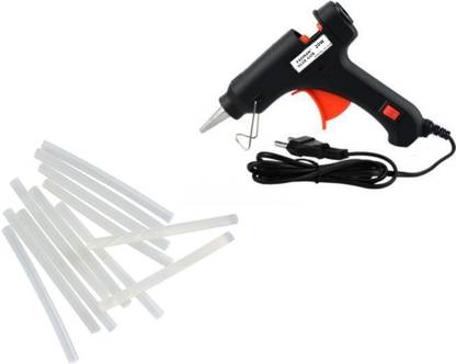 FADMAN BLACK GLUE GUN WITH 12 HOT MELT GLUE STICKS Standard Temperature Corded Glue Gun