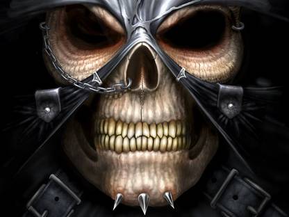 skull Sticker Poster|dark Posters Paper Print