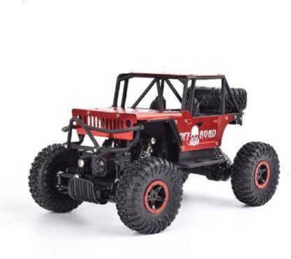 Richuzers Metal Body Jeep Rock Crawler Rechargeable RC 4WD Rally Car