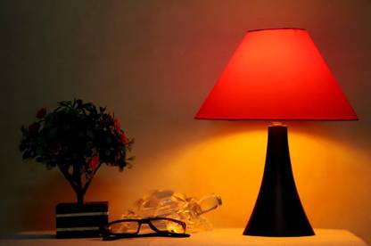 CANDELA Conical Shade Table Lamp (Orange) Table Lamp