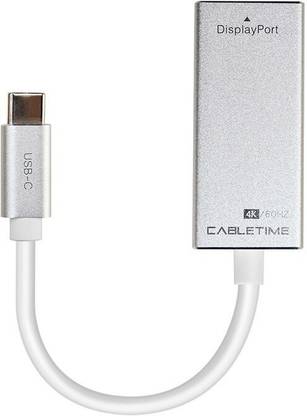 CABLETIME USB C To DIsplayPort 2 USB Hub