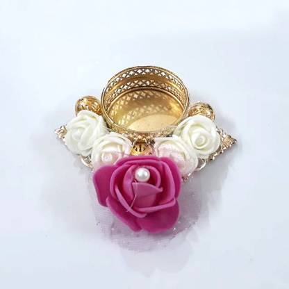 Yevia Gold Plated, Wool Candle Holder