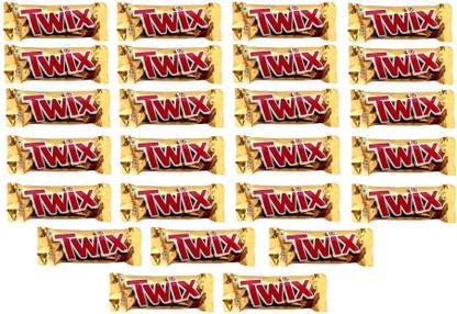 Twix Chocolates 50 grams, pack of 25, Bars