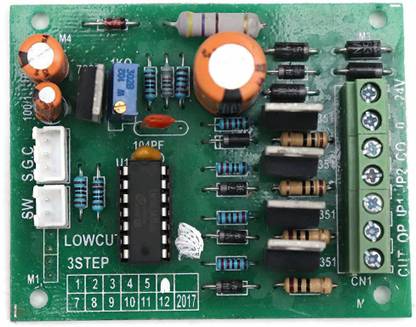 Electronic Spices PCB BOARD 3 STEP LOW CUT With all connector Micro Controller Board Electronic Hobby Kit