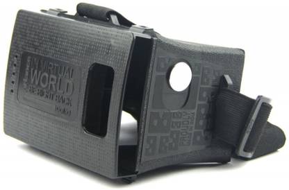 DOMO nHance VRF3 Magnet Switch Universal Virtual Reality 3D Video VR Headset with Headstrap for Smart Phones Upto 6" Screen