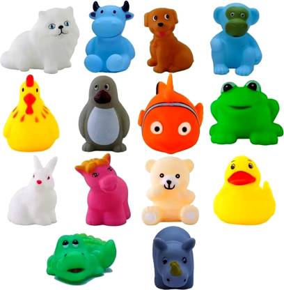 sheetal traders Chu Chu Bath Toys for Baby Non-Toxic Toddler Set Multi Color(Pack Of 14) Bath Toy