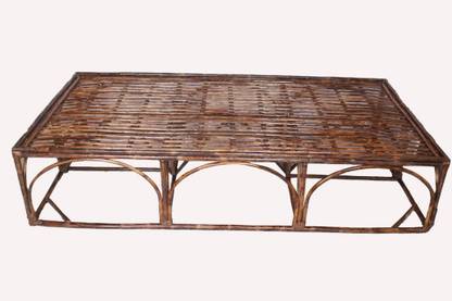 IRA Cane Art Single Bed Bamboo Single Bed, 82 cm x 198 cm (2.69 ft x 6.5 ft)