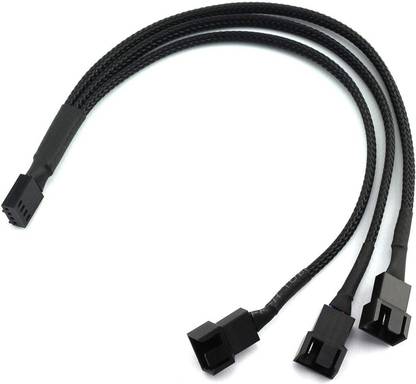 GoFree Power Sharing Cable 0.27 m PC PWM Cooling Fan Splitter Y Cable 1 to 3