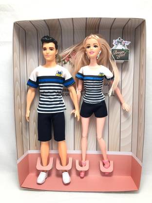Mubco en | Couple Doll Set |(Black-White)