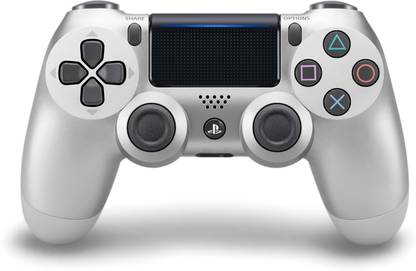 SONY Playstation 4 DualShock 4 Controller Wireless (Silver, For PS4)  Gamepad