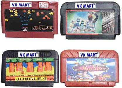 VK MART 8 Bit Tv Video Game Cassettes Like Galaxian, PowerRangers  Gaming Accessory Kit