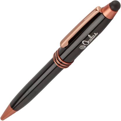 Oculus Primus 5352 Twist mechanism with Titanium Steel Tip, Touch Screen Stylus, Black & Copper Combination Metallic Ball Pen