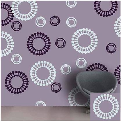 shine interiors Reusable Wall Stencil Stencil Circle Design Stencil