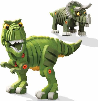 Bloco Toys T-Rex & Triceratops